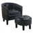 Black Tufted PU Leather selected