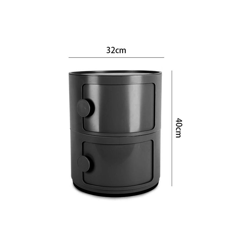 Kinsli Tray Top Floor Shelf End Table, Black