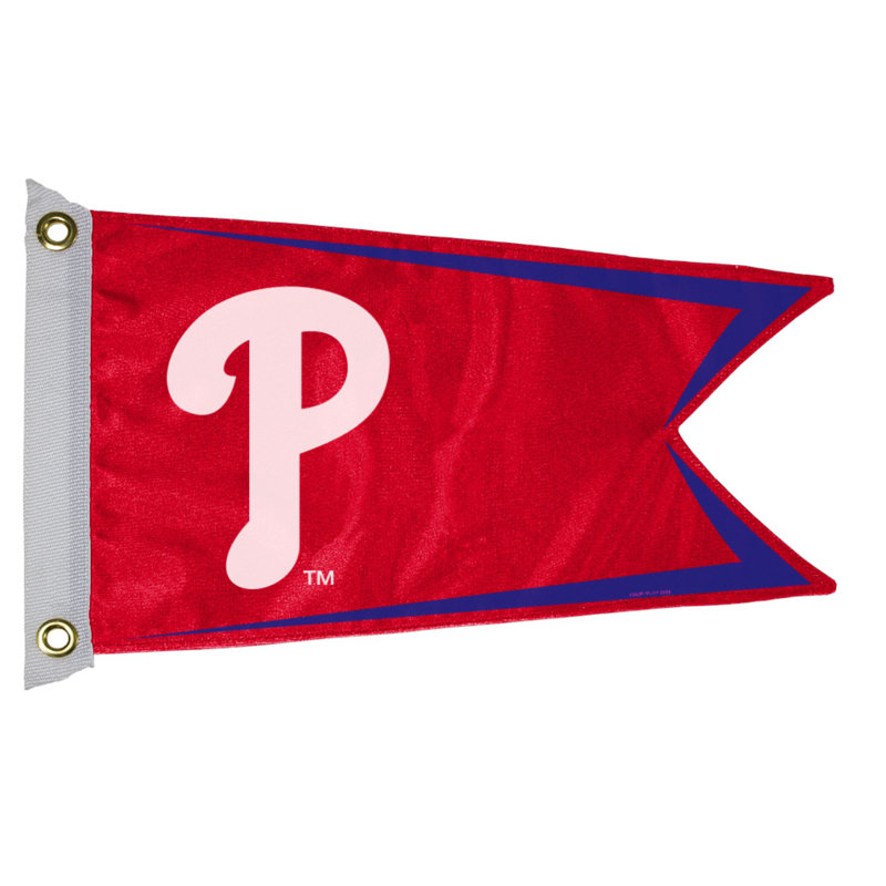 Yankees nylon 14 x 15 po drapeau maison, Phillies de Philadelphie