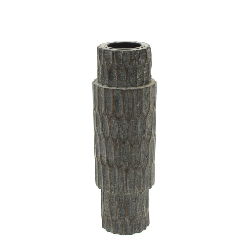 Porte-bougie en bois | Élégant porte-bougie en bois | 4 x 12 pouces, H 4 po x l 4 po x P 12 po