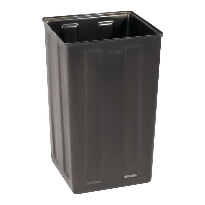 Enceinte de dessus de plateau en bois de qualité commerciale 40 gallons avec doublure de poubelle, Acajou