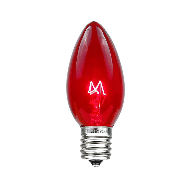 Ampoule à intensité réglable 7 watts, c9 à incandescence, e17/base intermédiaire
