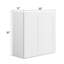 Armoire murale moderne de style shaker de 30 po, cadre en bouleau massif, boîte en contreplaqué de placage de bouleau, finition à base d'eau matte douce, tablette réglable