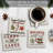 Christmas Treats 4-Pack Tumbled Tile Stone Coasters
