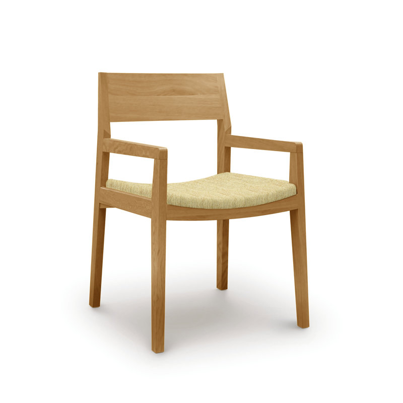 Fauteuil en microsuède Iso, Chêne naturel, Microsuède ébène