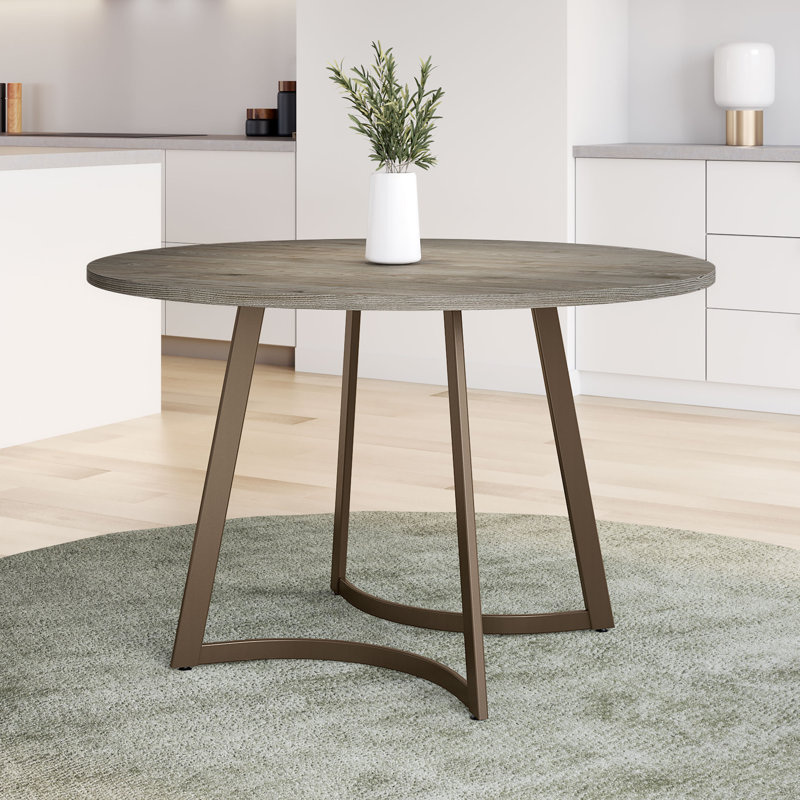 Josie 48" Round Dining Table, Bronze