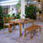 Robinson 4 - Person Teak Outdoor Dining Set With Cushions