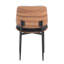 Windsor Contemporary Kitchen & Dining Chair with Walnut Bentwood Frame and Padded Faux Leather Seat-1866037683
