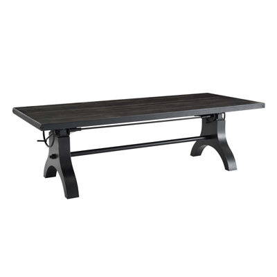 Table de salle à manger et de conférence à hauteur réglable véritable 96 po - noir par Modway