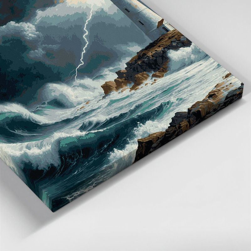 Art mural sur toile Sci Fi Coastal, H 11 po x l 14 po