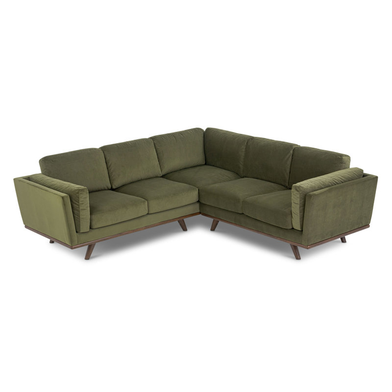 Cadiz 92" Velvet Corner Sectional