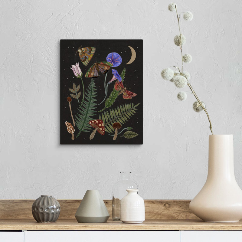 " Dark Forest IV " by Melissa Wang Painting Print, Wrapped Canvas, 14" H x 11" W x 1.25" D