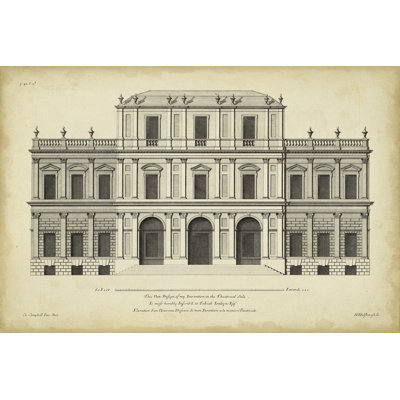 Vintage Facade I by H. Hulsburgh - Wrapped Canvas Print