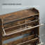 Armoire de rangement pour chaussures avec deux tiroirs rabattables