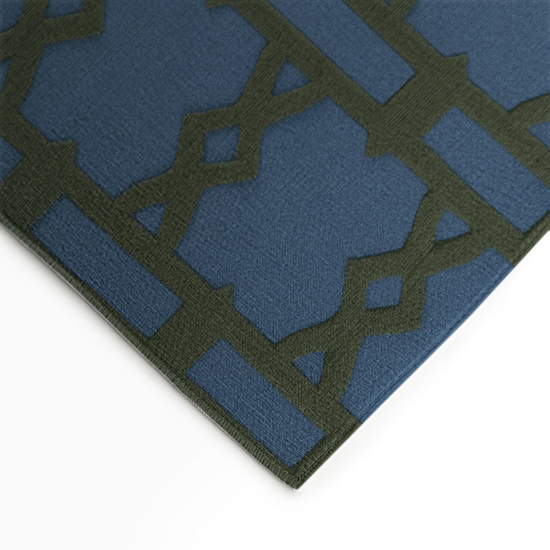 Tapis bleu intérieur et extérieur Trellis, Rectangle 9 pi x 12 pi