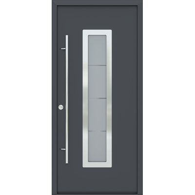 Porte d'entrée en acier pré-suspendue