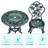 2 - Person Metal Patio Dining Set with Round Table-1498060028