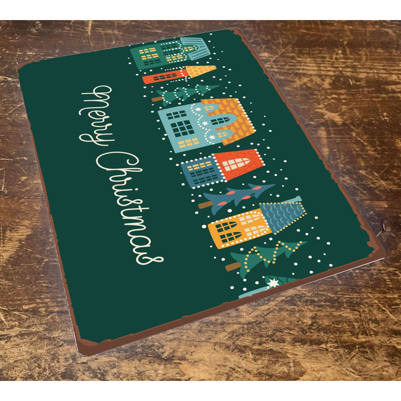Handmade Buildings & Architecture Wall Decor on Metal, 60cm H x 80cm W