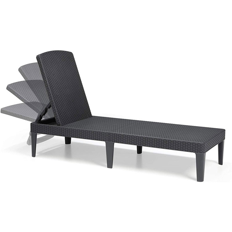 Keter Jaipur Reclining Sun Lounger, Graphite
