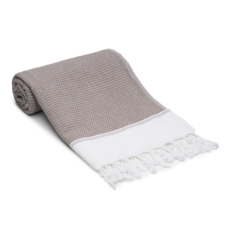 Ensemble de serviettes en coton Pria, Brun taupe
