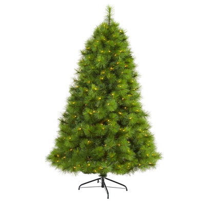Lighted Artificial Pine Christmas Tree