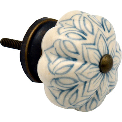 Nicola Spring - Floral Ceramic Cabinet Knobs