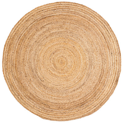 Tapis brun en jute tissé à la main Batty