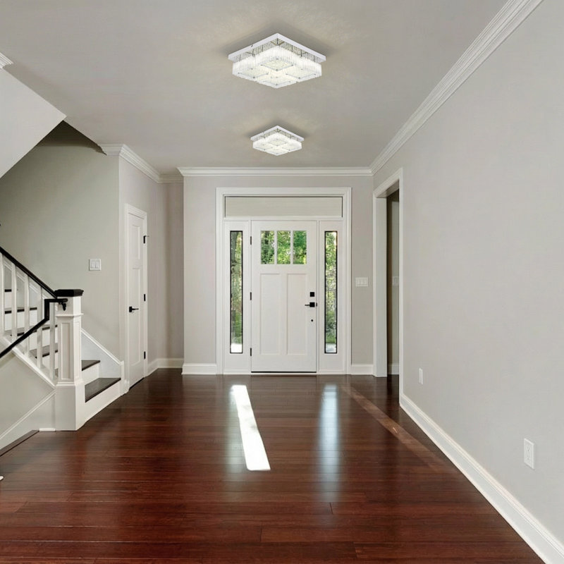 Flush mount Bedroom Ceiling Lights Square Ceiling Light Hallway Light Fixtures 24W 4000K