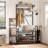 Solid Wood Coat Rack, Hall Tree With Bench And Shoe Storage Parent-Child Coat Rack Shoe Bench-114195166