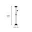 Fannie 180cm Mother & child Uplighter/Reading Floor Lamp-27533103