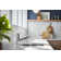Crue Pull-Out Kitchen Sink Faucet, Pull-Out Laundry Faucet with Three-Function Sprayhead