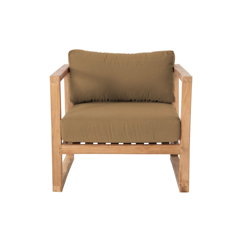 Ensemble de conversation pour 5 personnes avec coussins Sunbrella, Cacao