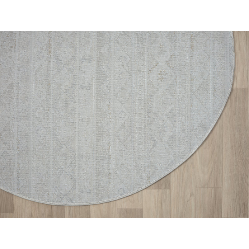 Tiana cream Rug, Round 120cm
