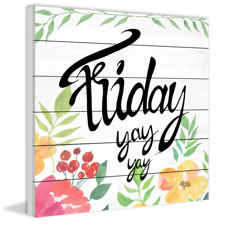Illustration du vendredi Yay Yay II, H 12 po x l 12 po x P 1,5 po