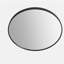 Grand miroir rond noir de 24 po-1810686349
