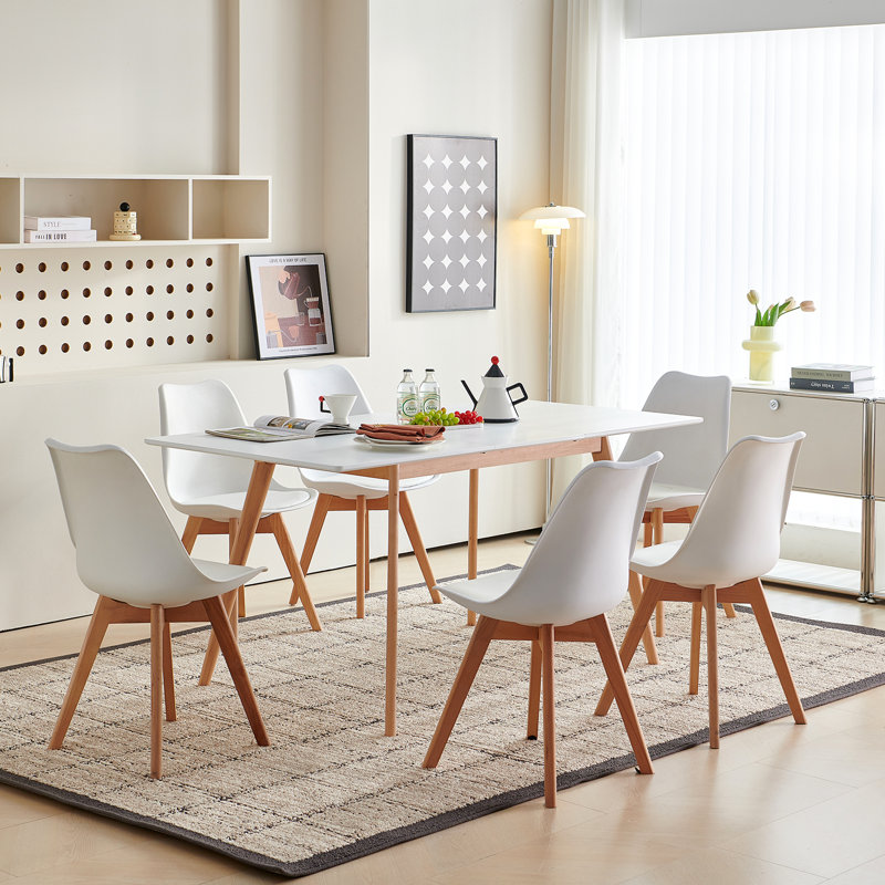 Nero Upholstered Dining Chair, White