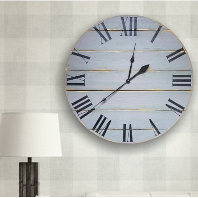 Horloge murale surdimensionnée campagne classic Stinson