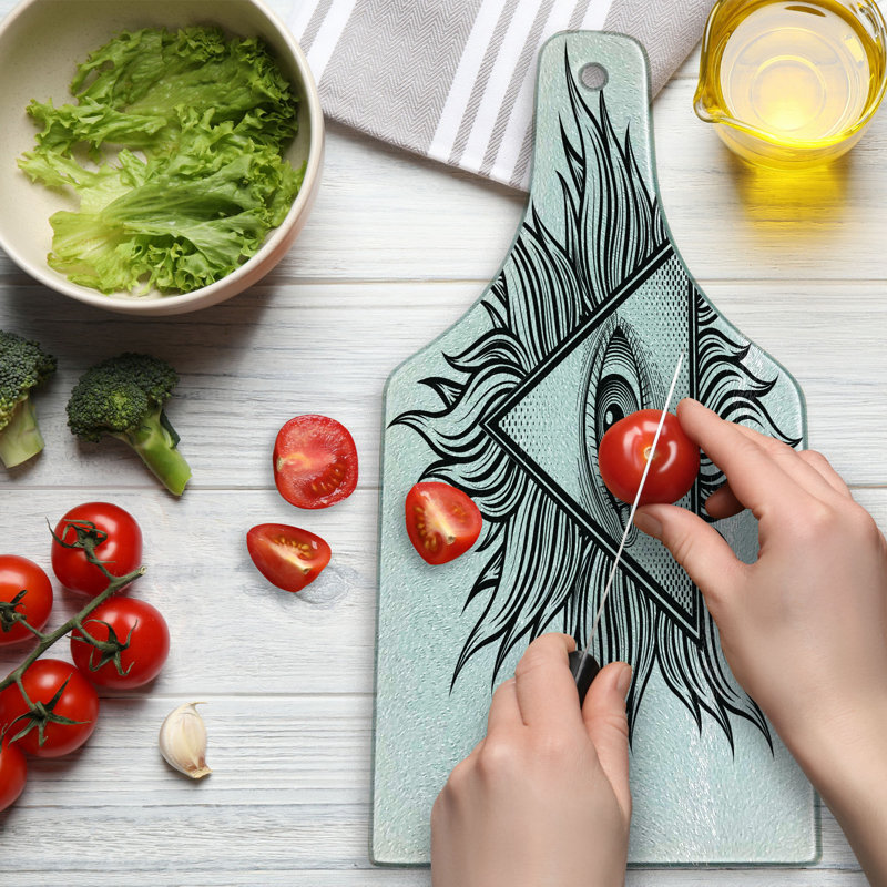 Planche à découper en verre trempé Ambesonne