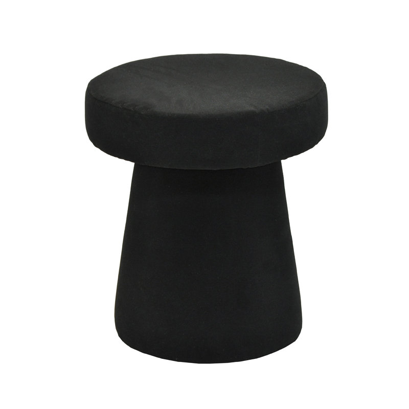 Solid + Manufactured Wood Accent Stool, Black