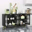 Buffet moderne avec portes en acrylique, console de rangement autoportante pour cuisine, salle à manger, salon, couloir et bureau