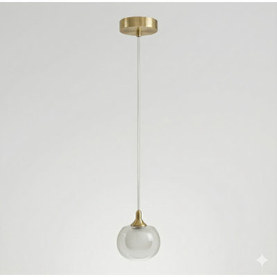 Luminaire sphère suspendu 1 lumières simple Mission
