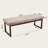 53'' Wide Upholstered Bench With Wood Legs-124944550