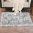 Buroker Shag Fluffy Faux Sheepskin Area Rug in Gray-333253431