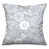 Motif floraux gris