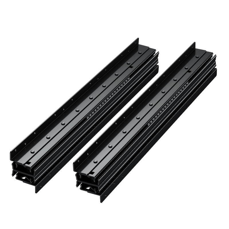 Glissières de tiroir sous le comptoir de 40 pouces sous escalier avec charge de 260 lb, H 2,17 po x L 23,62 po x l 2,95 po