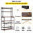 35.4'' Standard Baker's Rack with Microwave Compatibility