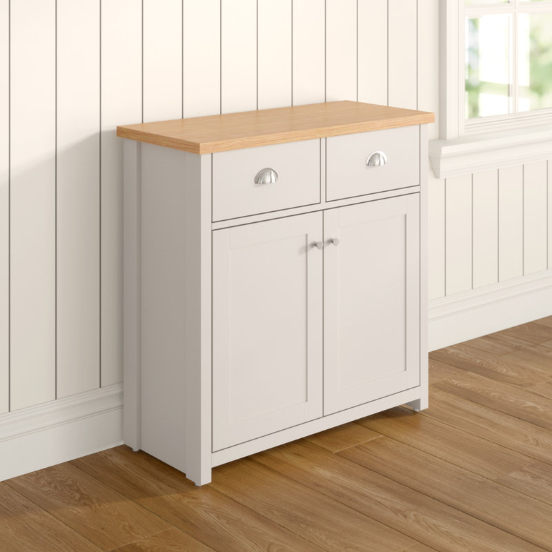 Kerry 79cm Sideboard, Matt Grey/Beige