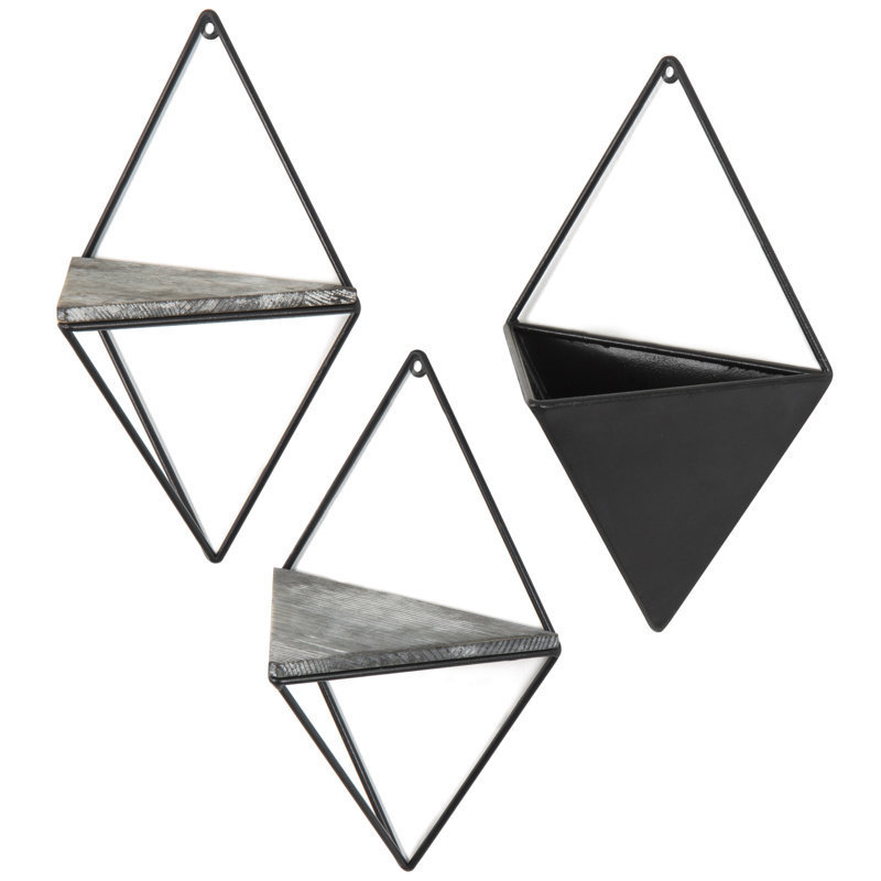 Triangle Metal Floating Shelf