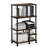 Oliveria 4-Tier Toolless Multipurpose Etagere Bookcase with Wheels-1129347414
