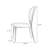 Beige Solid Back Side Chair(Set of 2)